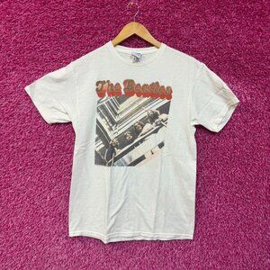 The Beatles Glitter Spellout Get Back Studio Sessions Tee small